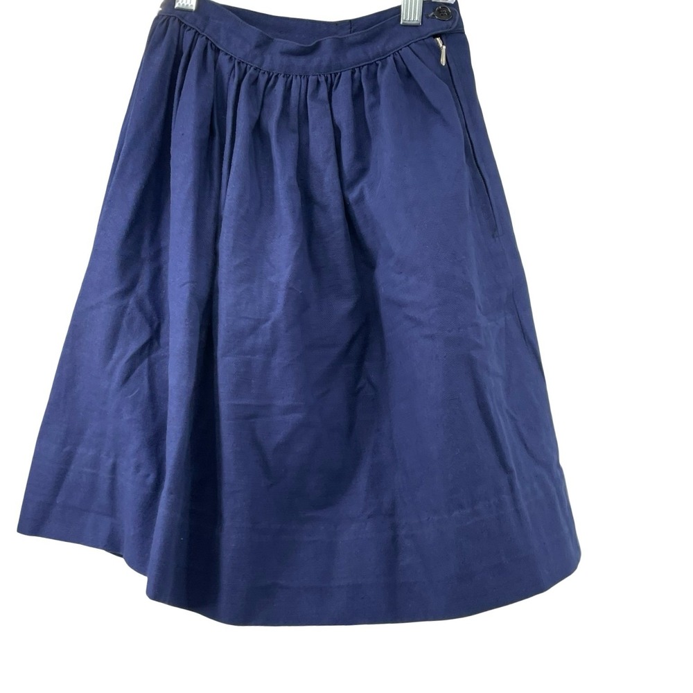 Friluftsmagasinet Women's Skirt Midi Navy Blue Vintage Twill Small
